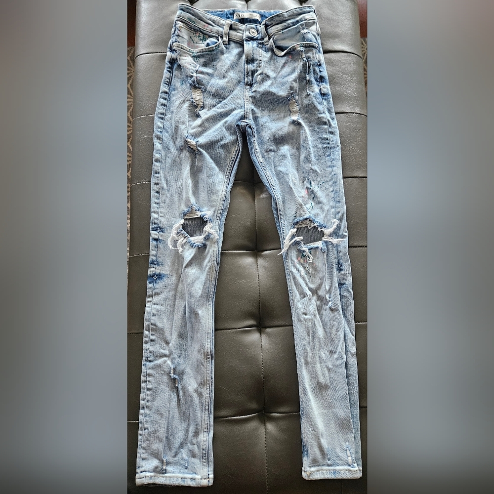 Paint splatter jeans